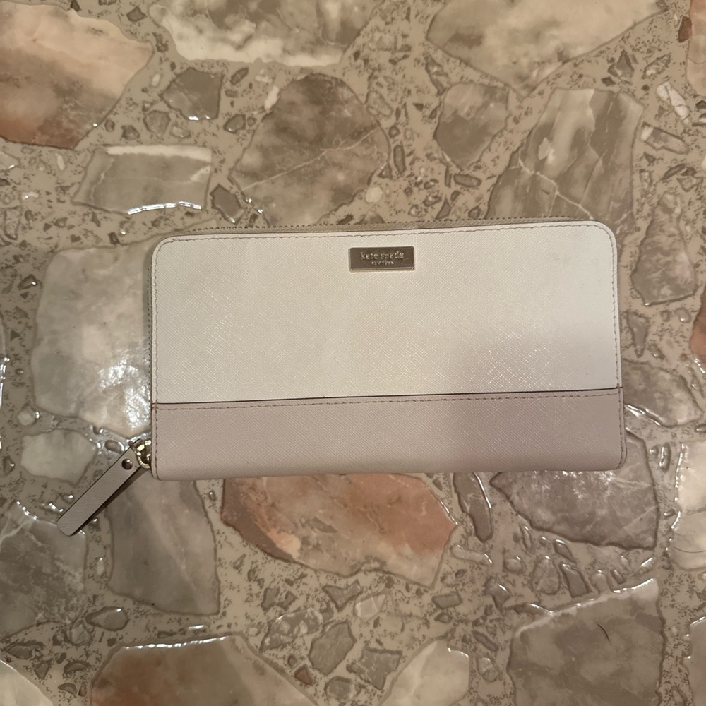 Kate Spade White and Pink Women's Wallet